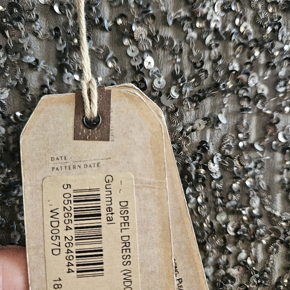 NWT All Saints Sequin Dress Size 6 - Picture 5 of 9